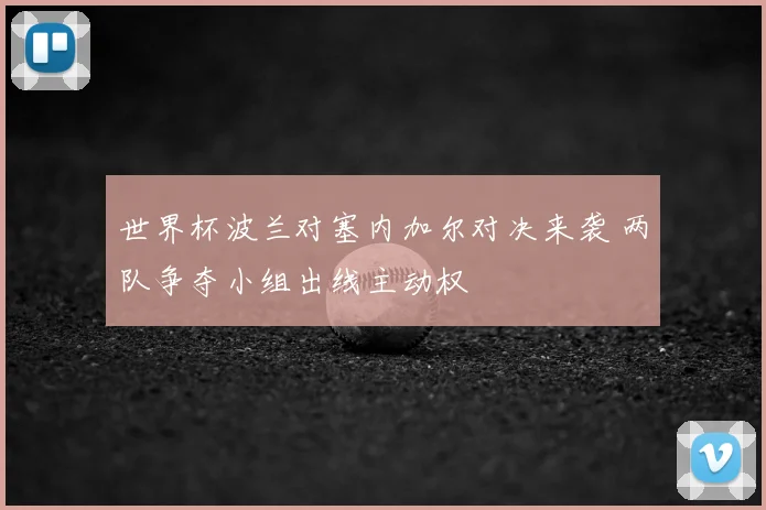 世界杯波兰对塞内加尔对决来袭 两队争夺小组出线主动权